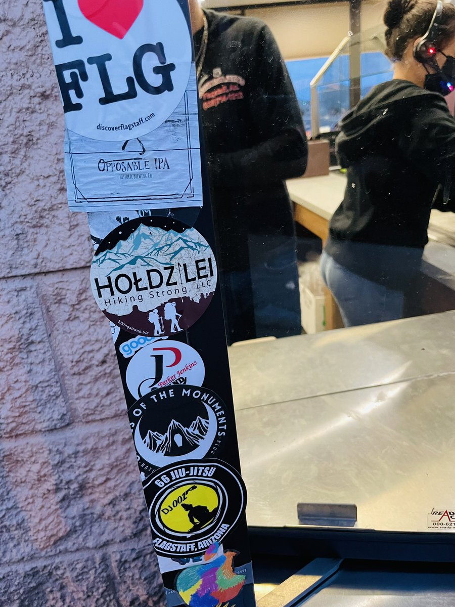 HikingStrong's tweet photo. Posted up our sticker! https://t.co/fGlczwyqrv