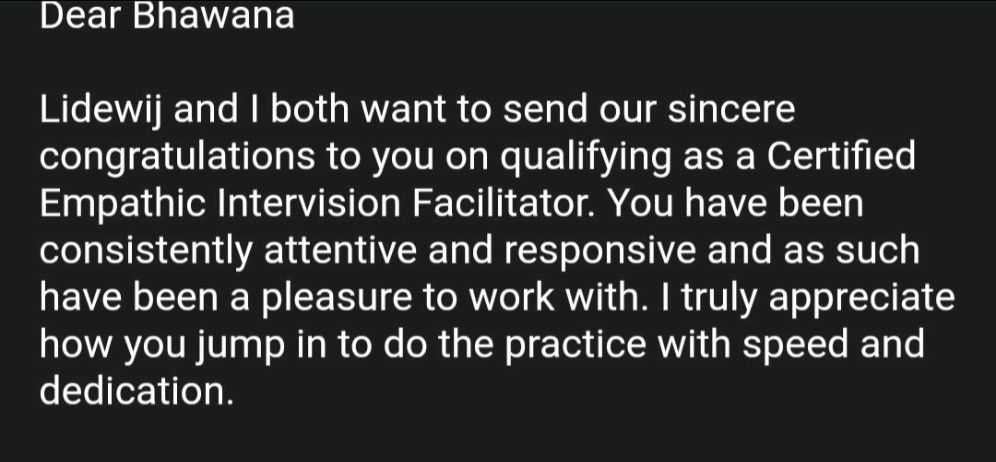 bhawana_sh79's tweet photo. I can't believe that it already has been a year-long journey of learning, unlearning, and relearning about empathy and its facilitation skills. #EmpathicIntervision #Certification https://t.co/DmzYXzRYkK