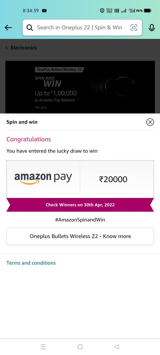 Prince_Anshu_Ak's tweet photo. @amazonIN, @oneplus_india #OneplusBulletsWirelessZ2 #BeyondBassic
#AmazonSpinandWin https://t.co/sSc9IYBH0D