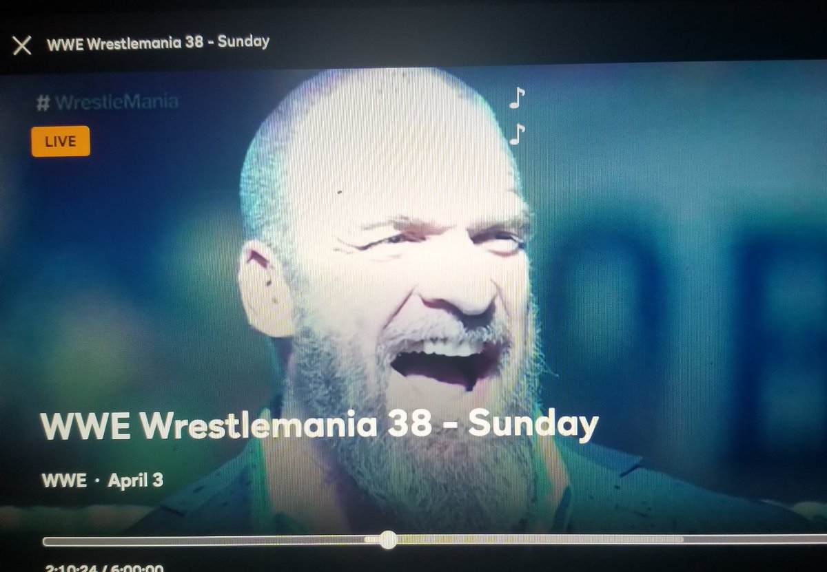 ThatNawlinsBoy's tweet photo. @TripleH @WWE @WrestleMania

Does THIS look like a FACE of a man who's ready to "#Retire" from #Wrestling? HELL NO!

#TripleH is OBVIOUSLY, 100%, IN HIS #HAPPY PLACE!

#wrestlemania38 #wrestlemania #WrestlingCommunity #WrestlingTwitter https://t.co/MEslqVyF7Z