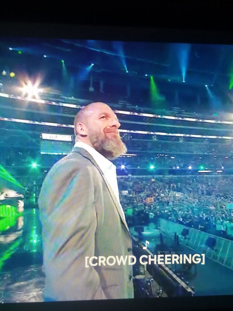ThatNawlinsBoy's tweet photo. @TripleH @WWE @WrestleMania

Does THIS look like a FACE of a man who's ready to "#Retire" from #Wrestling? HELL NO!

#TripleH is OBVIOUSLY, 100%, IN HIS #HAPPY PLACE!

#wrestlemania38 #wrestlemania #WrestlingCommunity #WrestlingTwitter https://t.co/MEslqVyF7Z