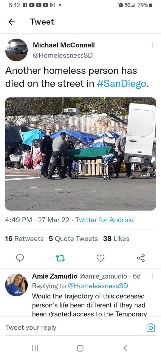 LindiaL's tweet photo. @MayorToddGloria II wish you were as concerned about SD deaths that you perpetuate by your ineffectiveness #scamdiego #sdhomeless #Homeless #notfinest https://t.co/KAmt11fHxK