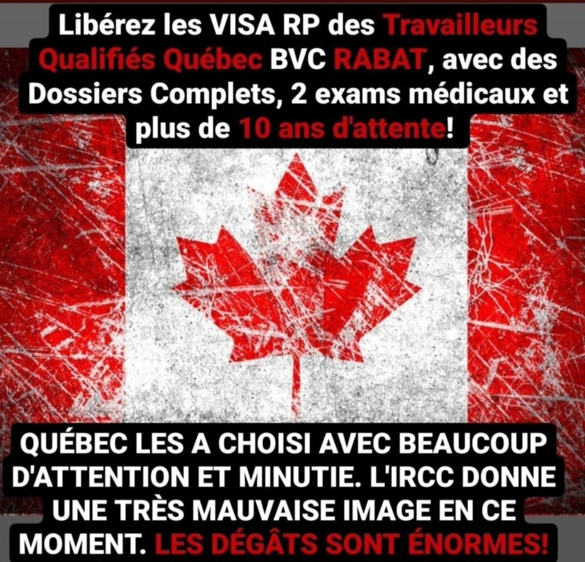 Outland_Quebec's tweet photo. @SeanFraserMP 2nd QR of 2022 is here; seeing you bragging about the excellent achievements 1st QR of 2022 WHILE QSW #IRCC Rabat are still on hold since 2018 with 2 fav medical exams IS torture, torment &amp; disrespect to us! Give orders to @AmbCanMaroc to free our PR Visas.#Québec https://t.co/pIeNTKEEoG