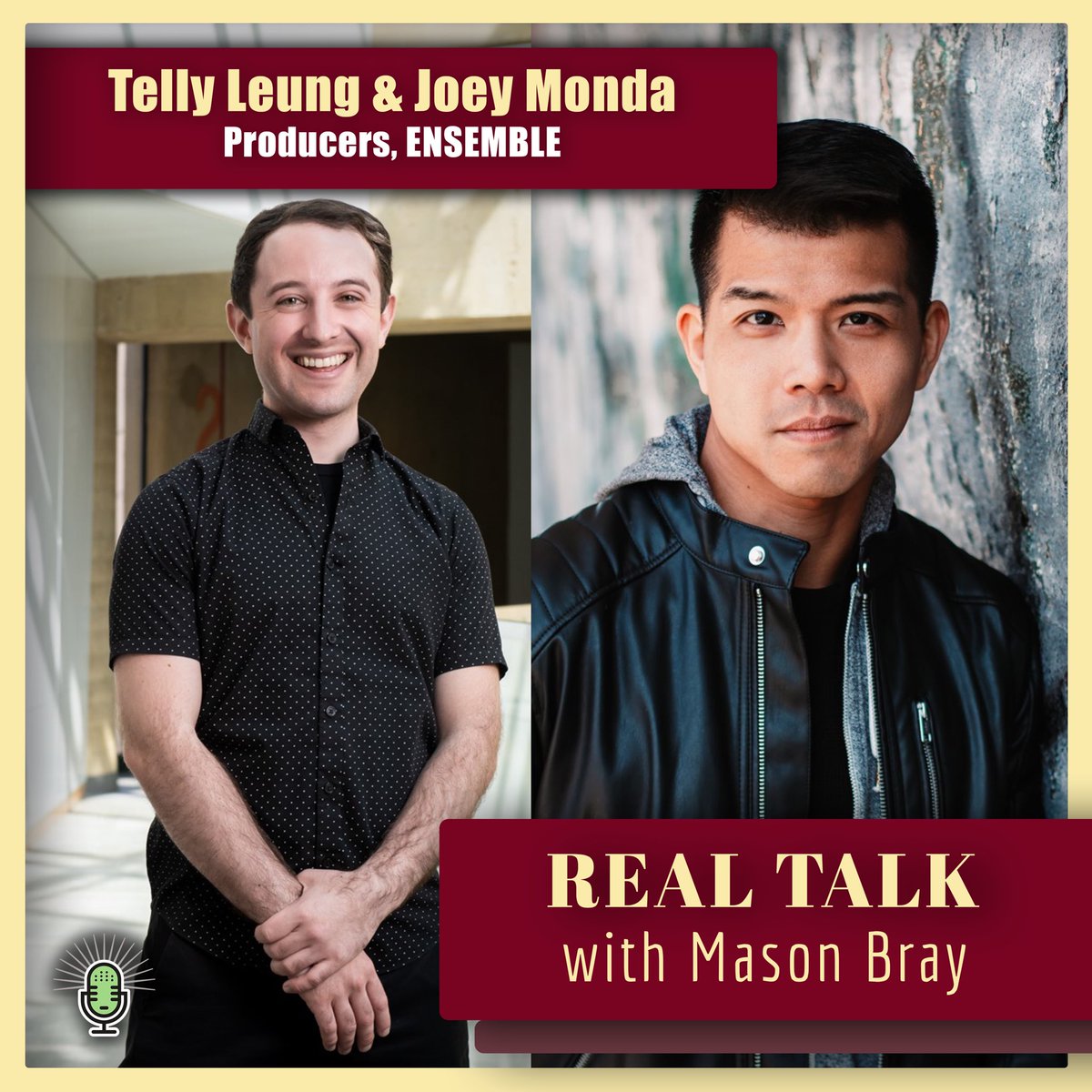 COMING TOMORROW!! ❤️🎙

@tellyleung and @joeymondanyc discuss their new documentary “ensemble” (streaming on @BwayOnDemand)! 🎭