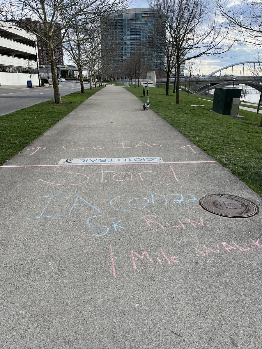 JeffSmithOIA's tweet photo. @OhioInsAgents #IACON22 RUNCON is ready for action tomorrow at 4 PM. The course is chalked and we are ready to crown the fastest insurance professional in Ohio! We move got a fast and scenic course. https://t.co/reneeer3ee