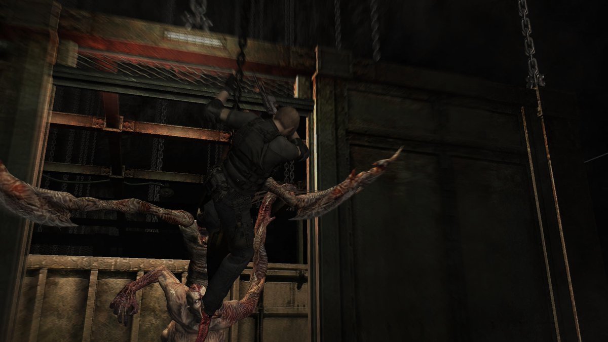 Resident_bio's tweet photo. RE4 has some of the coolest mini cutscenes during bosses, especially when battling the horrifying "It."...    #REBHFun #ResidentEvil #BringBackLeon https://t.co/IUsB6qiPcu