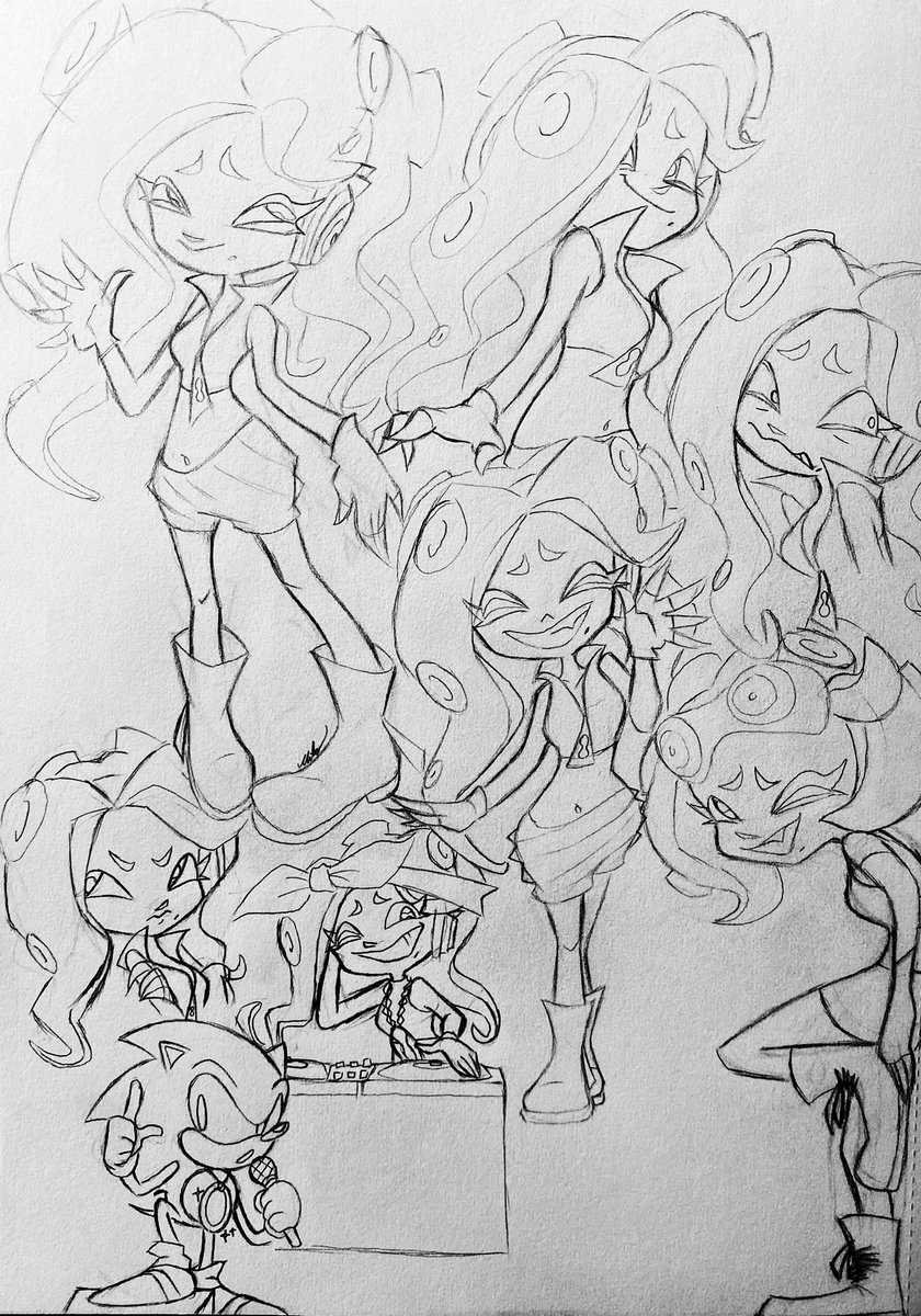 Sketches of Marinara 
#Splatoon