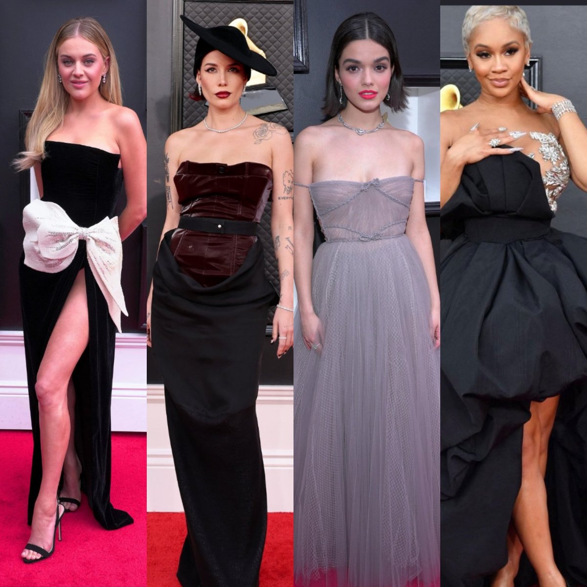 Talinedesigns's tweet photo. Black, White and Grey all over...some of my favorite looks so far on the #GRAMMYs #redcarpet https://t.co/EZzwmVDTG4