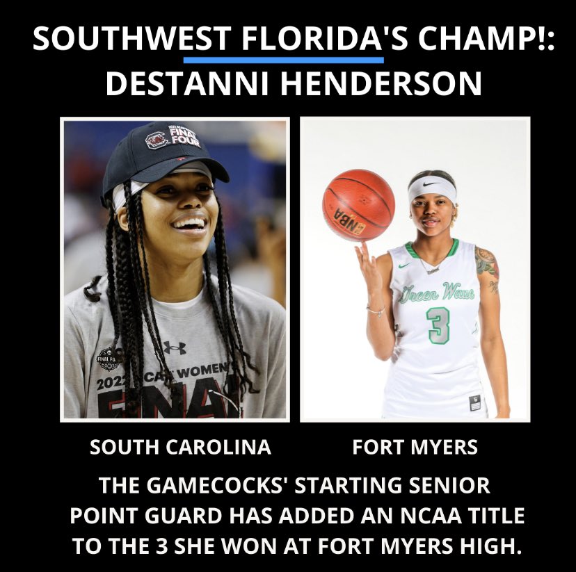 And the #239 and #SWFL has a national champions! @dh3so3hd outstanding game leads @GamecockWBB to the national title. @FMHSAthletics @FortMyersHS @nphssports news-press.com/story/sports/c…