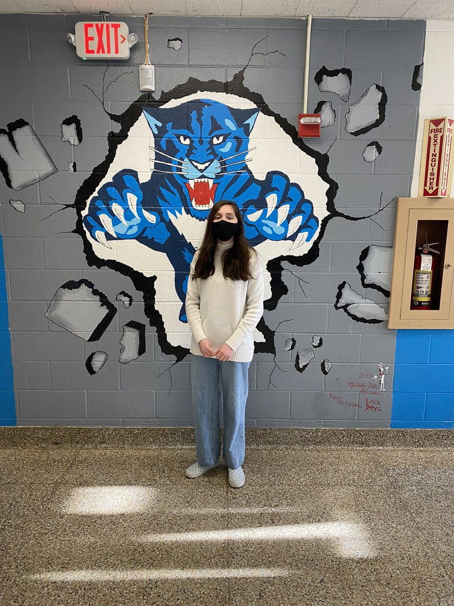 wallkillshs's tweet photo. Katherine Holmes and James Sanicola were awarded Mr. Andrews’ PBIS Student of the Month accolades for December!
Thanks to Katie and James for embodying Panther values!
#pbisstudentofthemonth
#wallkillexcellence https://t.co/KmYPRo4cVK