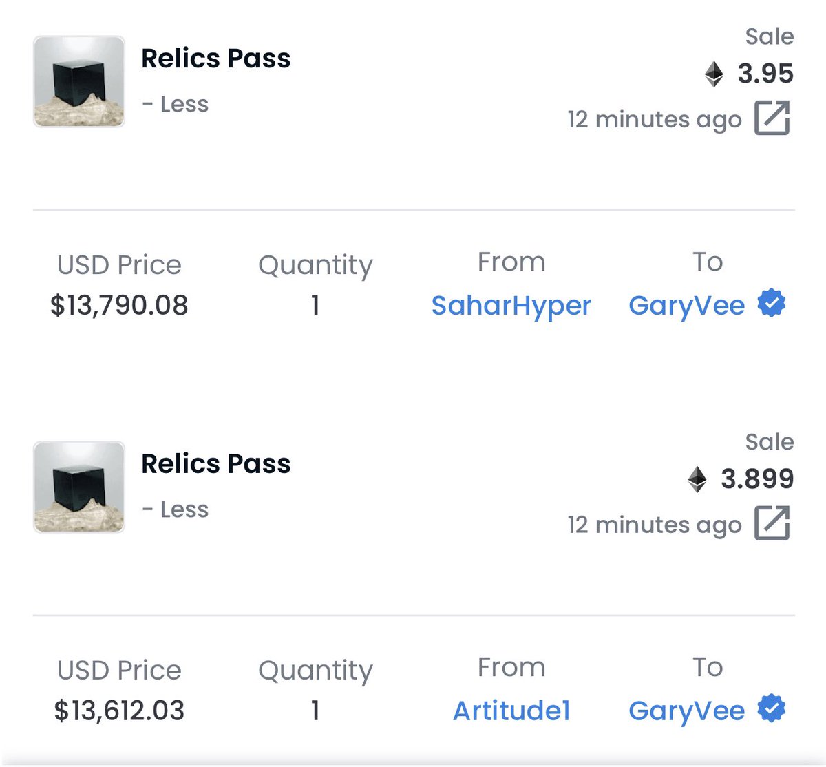 KennyKeyss's tweet photo. WOW!! @garyvee just bought 2 relics passes!! Let’s go!! 🔥🔥

@jeffcoleart x @metarelics 

#RelicsPass 🖤🏴 https://t.co/Q0WA7gMm93