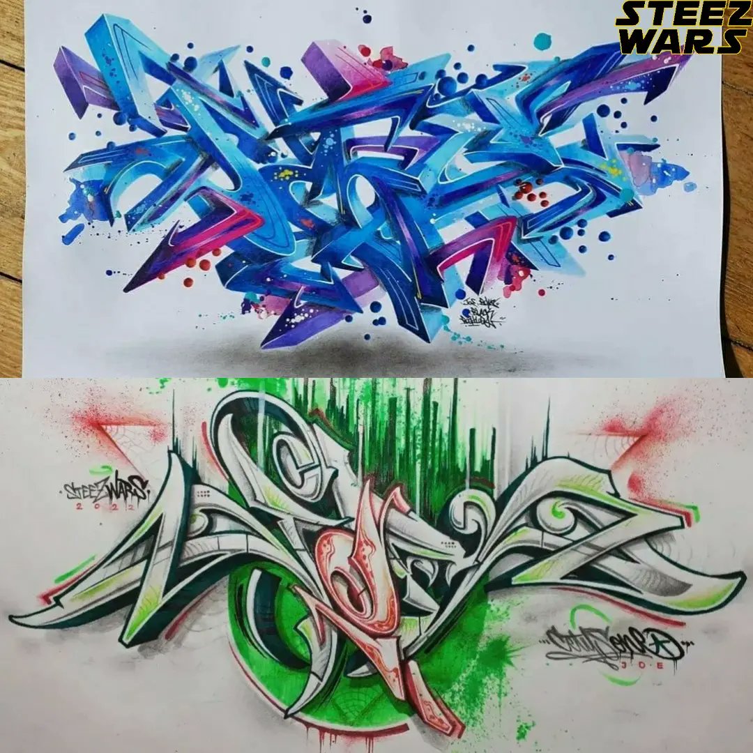 SteezWars's tweet photo. The "JOE" re-battle top 8 playoff round is live on our IG story: @bows_jfb vs. @doncetys. 
 
Vote for your favorite entry!
https://t.co/HGtlhz2f8j
-
-
#art #artcontest #drawing #blackbook #graffiti https://t.co/EpMzaDU9o8