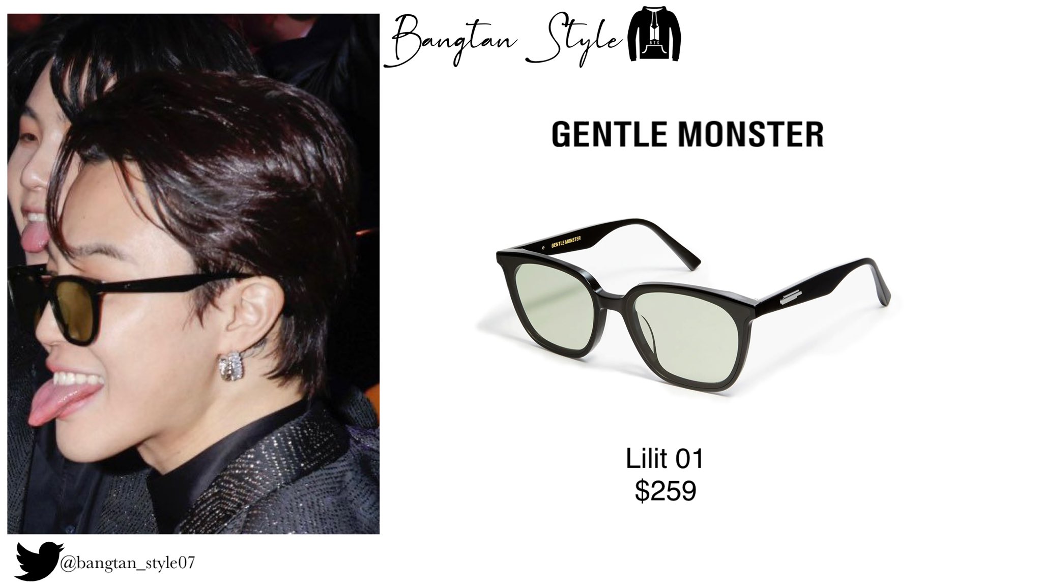 Gentle Monster】LILIT 01(K) BTS Jimin 着用-