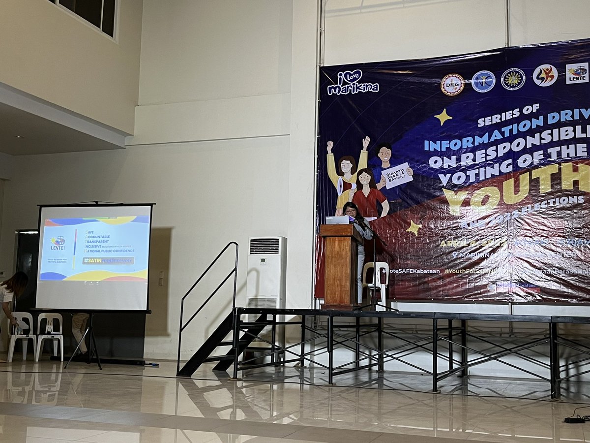 tncollaboratory's tweet photo. Ganda po natin, Atty @rcaritos 💖

@lente_ph shares to SK and LGU members about election issues, misinformation, and disinformation. https://t.co/esDHKHkocg