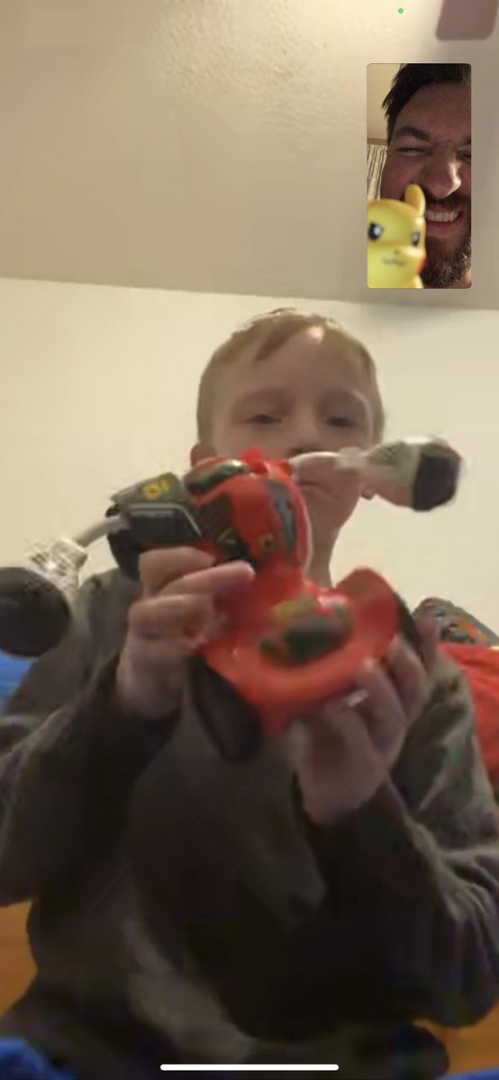 Talking to my boys is always the highlight to my day. Tonight we played with toys and defeated an evil dispenser with lightning and puppy farts. Good times.