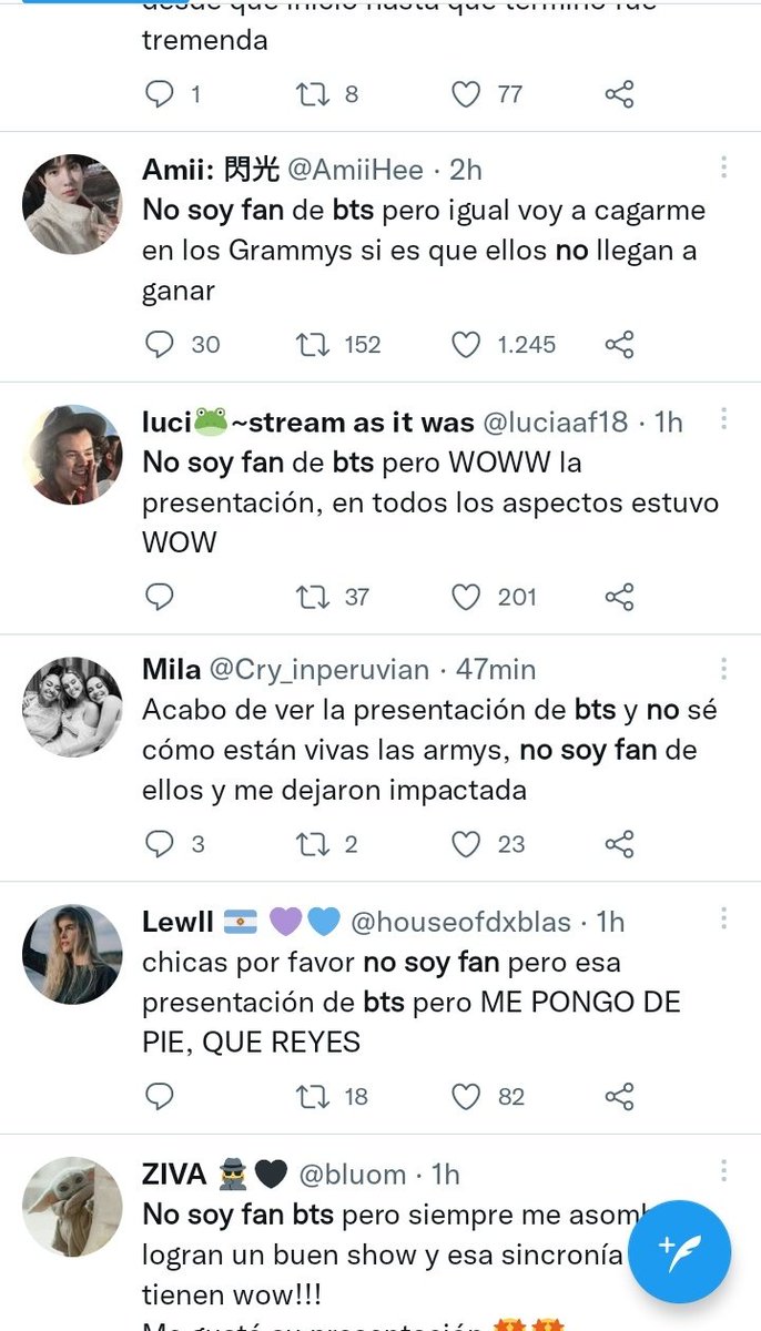 slvrmys's tweet photo. "Si escuchas a BTS sin prejuicios, seguro te gustará" — Min Yoongi

@BTS_twt #BTSxGrammys https://t.co/E8W8DFbQBK