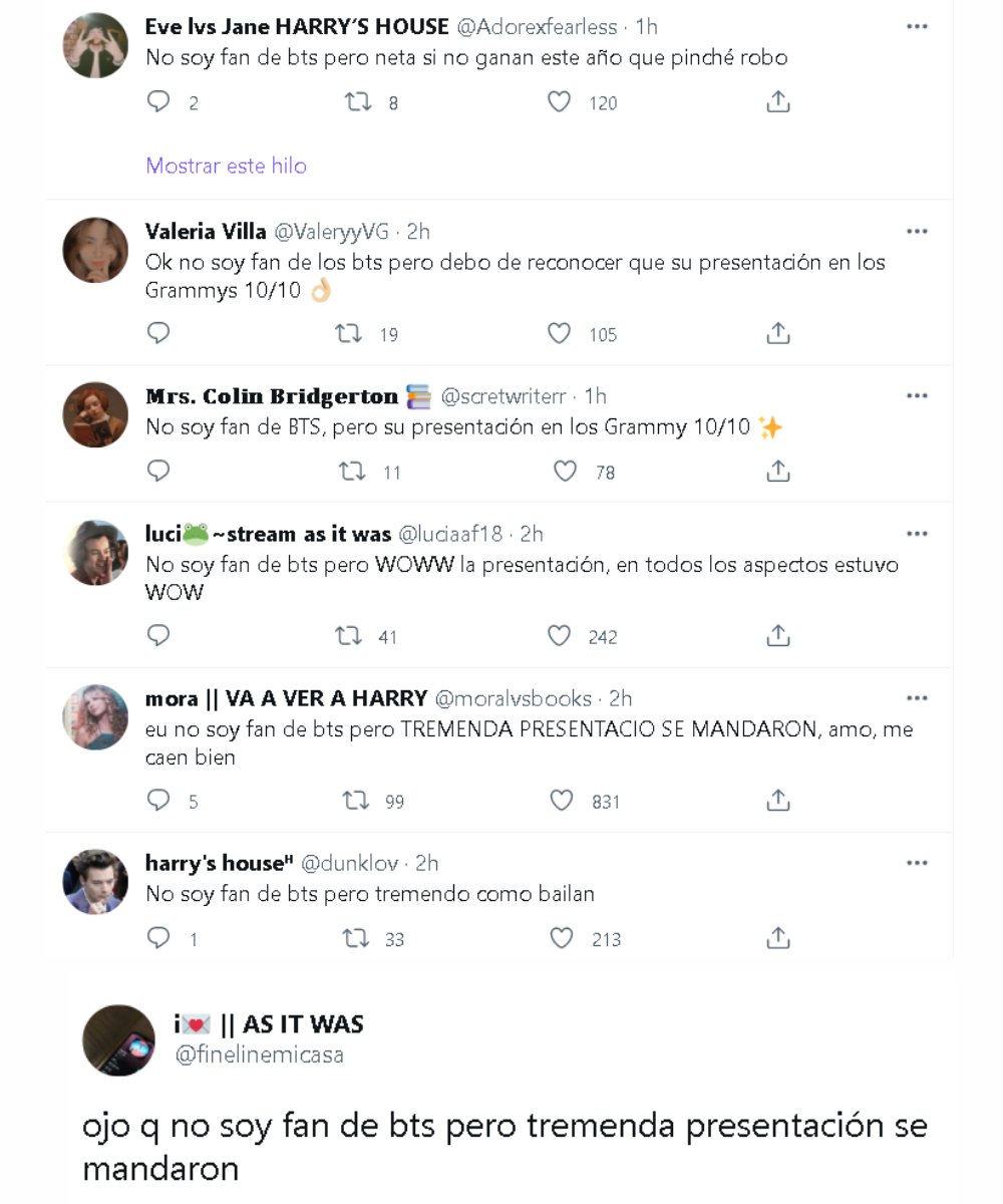 slvrmys's tweet photo. "Si escuchas a BTS sin prejuicios, seguro te gustará" — Min Yoongi

@BTS_twt #BTSxGrammys https://t.co/E8W8DFbQBK