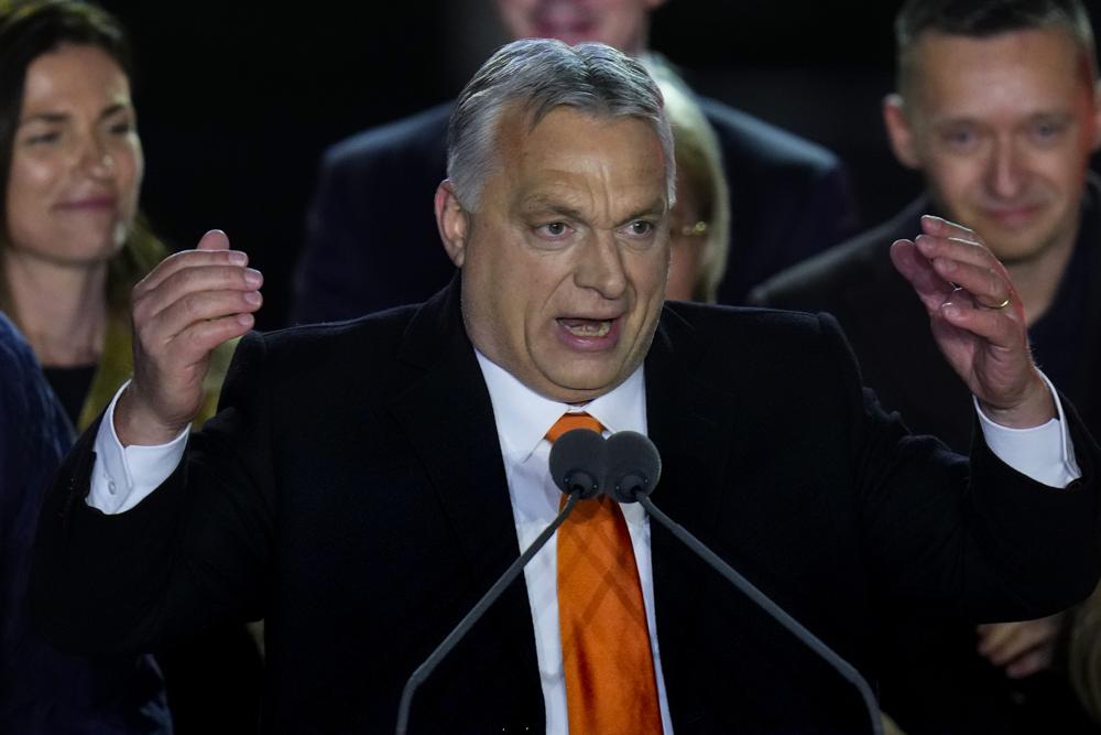 jspikebudapest's tweet photo. Orbán singled out Zelenskyy as part of “overwhelming force” that his party had defeated: “the left at home, the international left, Brussels bureaucrats, the Soros empire with all its money, the international mainstream media, and in the end, even the Ukrainian president." https://t.co/9GSpEq1OPt