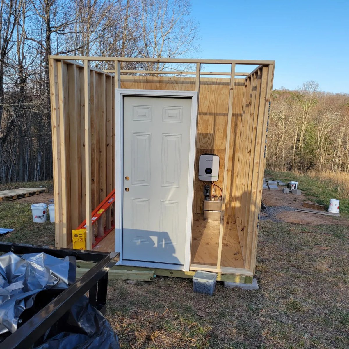 preppernurse1's tweet photo. The new battery room coming together  at the new Homestead in west Virginia. https://t.co/6pLKqsHKo3