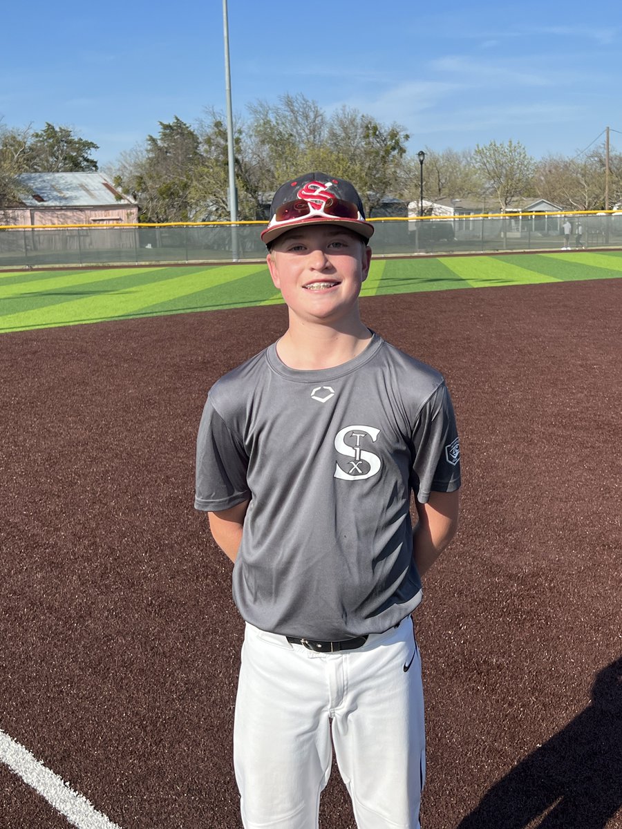 #Texas20 F: <a href="/StixBaseballTX/">Stix Baseball</a> 12U Beam 10, Five Star Performance DFW 12U Woytek 1
PoG: Cameron Jordan 1-3, 3 RBI, R / 3 IP, 4H, R, K