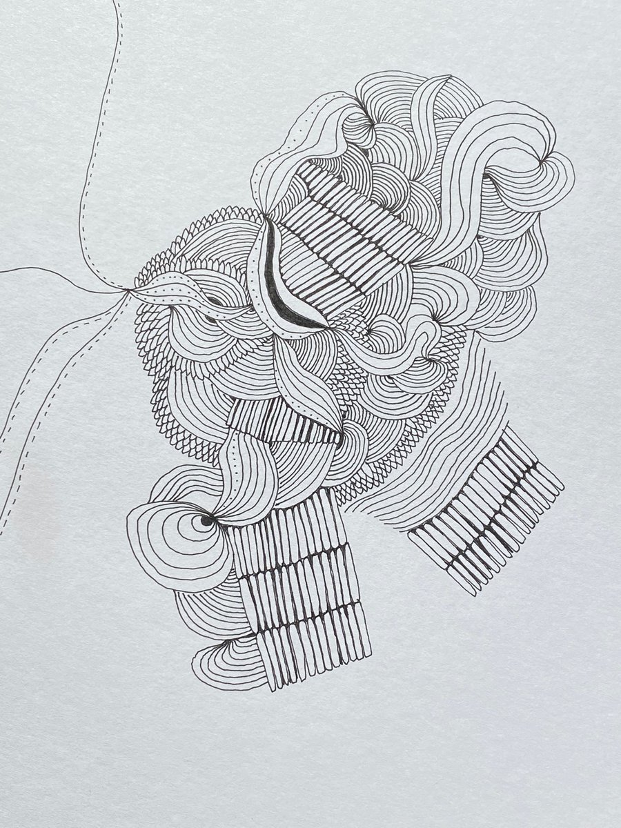 Got my pens out yesterday. It’s been a minute. Nothing quite like the medication that comes with drawing.