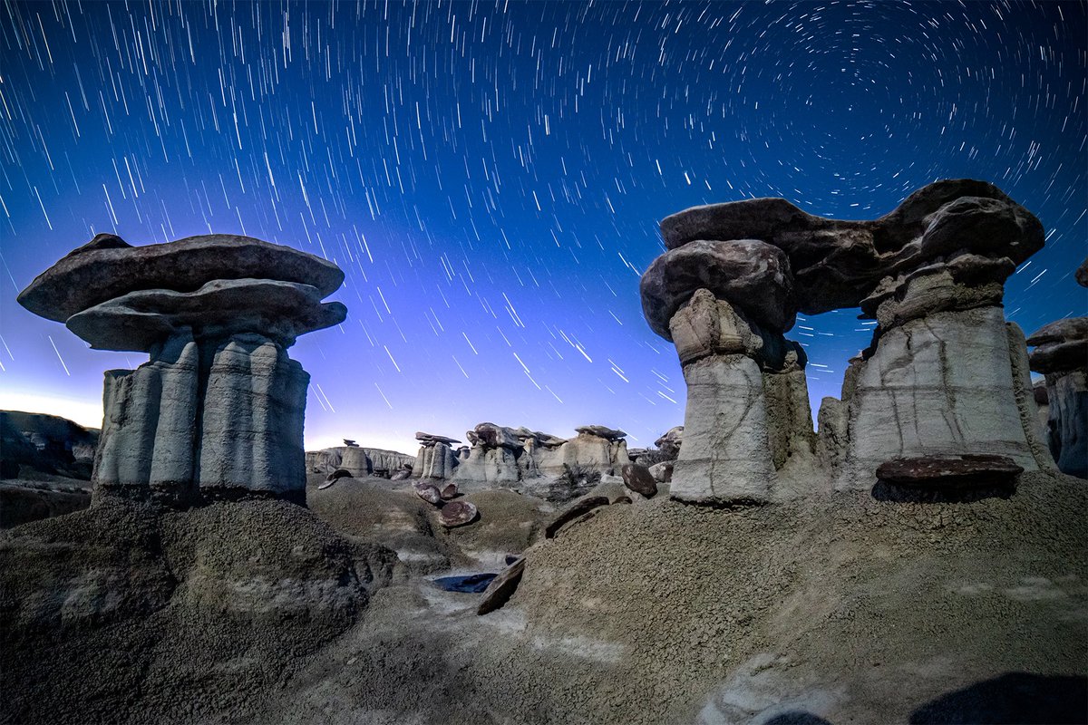MTDarkStar's tweet photo. “Grey Salt” captured in #NewMexico #startrails #astrophotography https://t.co/MthP3UCWjp