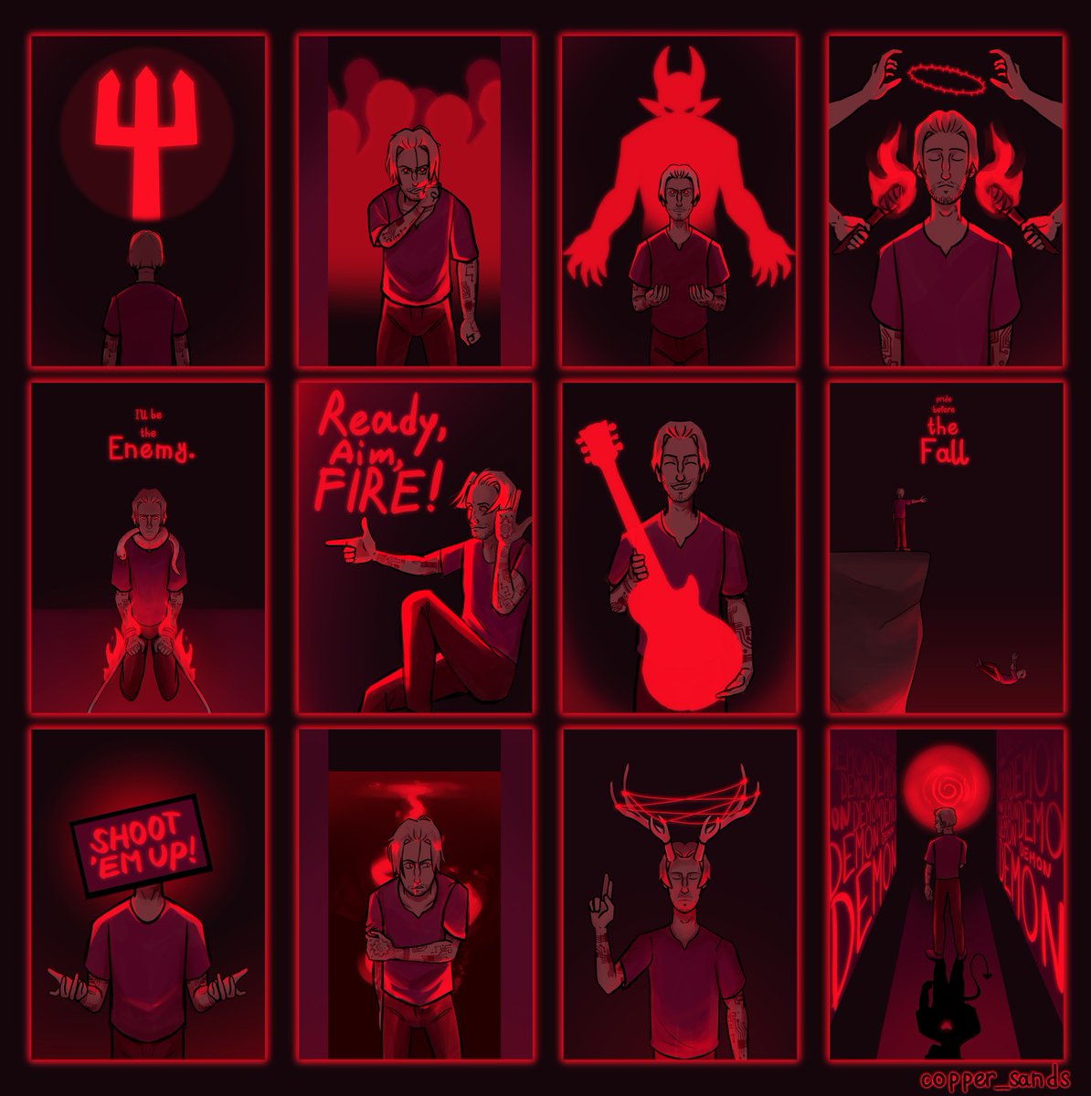 copper_sands's tweet photo. it's finally done. 12 artworks, 12 songs. 
a fanmade art project based on The Devil by @bluestahli. hope you enjoy!
(individual drawings below)
#digitalart #fanart https://t.co/FAtjGAyMD1