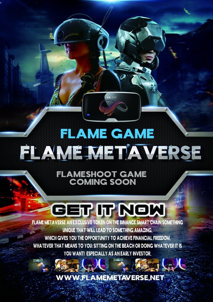 FlameMetaverse's tweet photo. STAY TUNED #FLAMEMETAVERSE SOMETHING BIG IS COMING #FLAMEGAMES WILL SHINE 

https://t.co/gcRlpnJFrX

#ComingSoon #BSC #BSCGEM #BSCGems #BNB #binance #Bitcoin #BIGBANG #P2E #GameFi https://t.co/TNRCcTwWHU