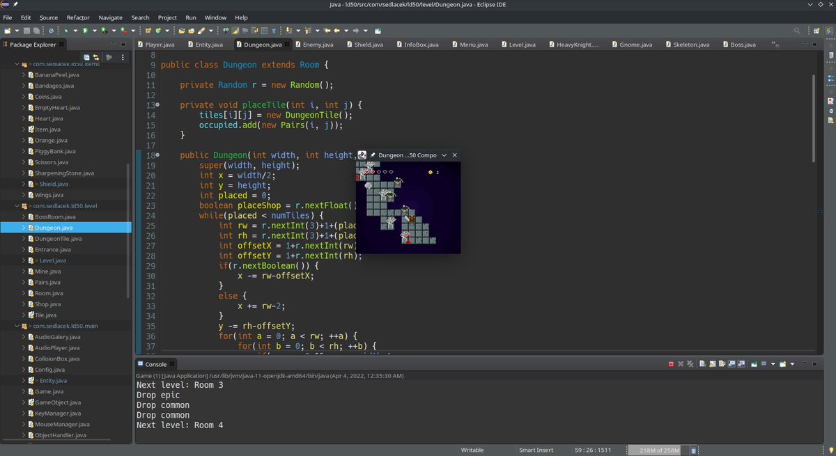 Sedlacek's tweet photo. I made my #LDJAM game resolution scalable, so I decided to add also 240x240 resolution for real challenge (and mini display support ofc)... Why not right.
(link to the game on my profile)
#LudumDare50 #GameDev #GameJam https://t.co/6xPZDwOW5V