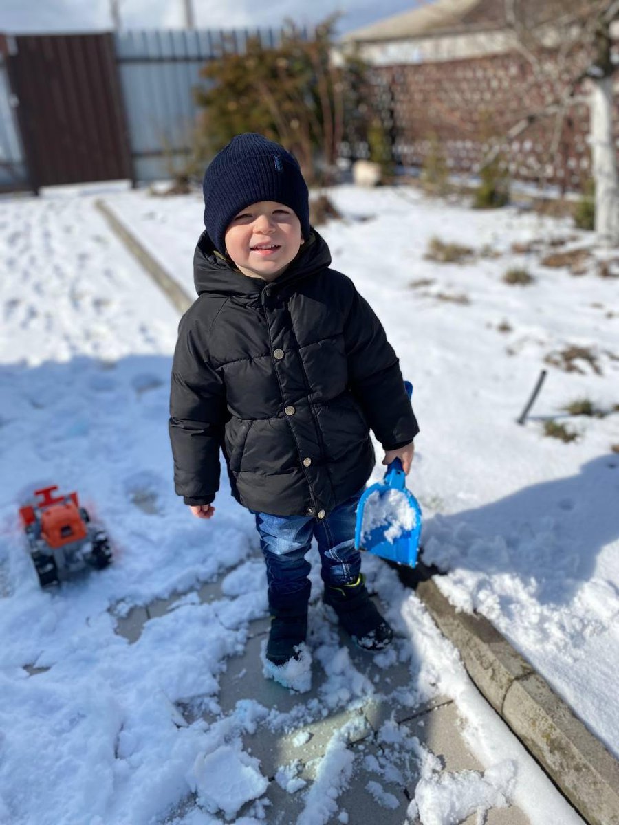 OrlaGuerin's tweet photo. Stepan was 2 years old when his home, to the North of Kyiv, was hit by a #Russian missile - a possible #warcrime. 

His family gave us these photos.  His Dad Oleg told us Stepan went to bed with new sheets because he wanted ones with stars on them. He never woke up. #Ukraine https://t.co/5eaYVZgJoN