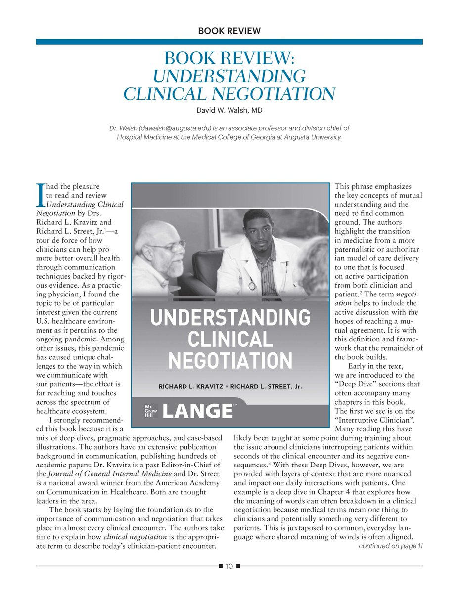 Richard Kravitz (@richardlkravitz) on Twitter photo Catch this comprehensive but pithy review of Understanding Clinical Negotiation in #JGIMForum <a href="/dwwals012/">David Walsh</a> <a href="/TLeungMD/">Tiffany I. Leung</a> <a href="/SocietyGIM/">SGIM</a> (1 of 2) Catch this comprehensive but pithy review of Understanding Clinical Negotiation in #JGIMForum <a href="/dwwals012/">David Walsh</a> <a href="/TLeungMD/">Tiffany I. Leung</a> <a href="/SocietyGIM/">SGIM</a> (1 of 2)