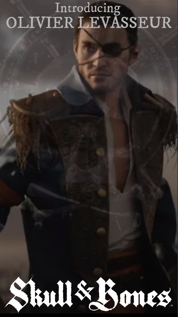AndBones's tweet photo. Thought it about time we introduce someone to ye scallywags. Meet Olivier Levasseur. A ruthless Pirate Overlord and your arch nemesis! Do you have what it takes to send him to Davy Jones' Locker? Or will he beat ye to the draw? Find out in Skull and Bones. Coming very soon. https://t.co/x6ulqaAGzJ