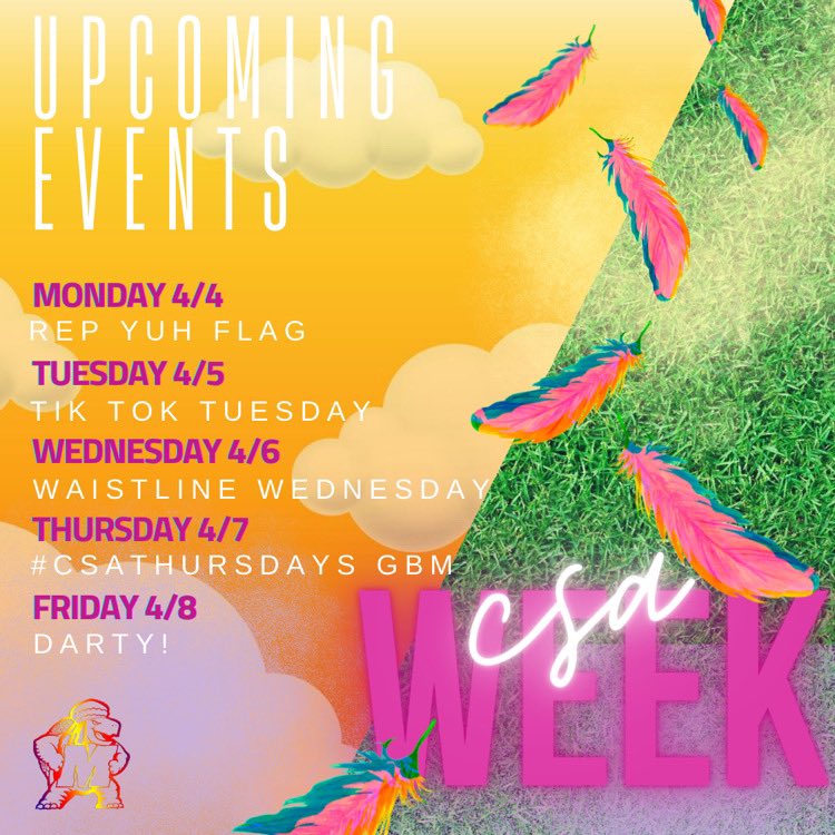 UMDCSA's tweet photo. What better way to start #CSApril than with CSA Week? Tomorrow is Rep Yuh Flag day 🤩 https://t.co/rorZ2MBVHE