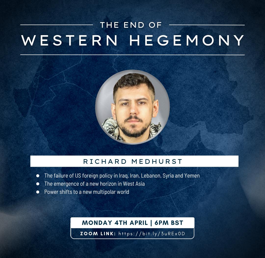 absoc's tweet photo. Salaam Alaykum,

We are honoured to host Richard Medhurst, an independent journalist with a focus on US politics and international relations, especially around imperialism in West Asia. The talk will be followed by a live Q+A session with the audience. https://t.co/kFLSHNKA4g