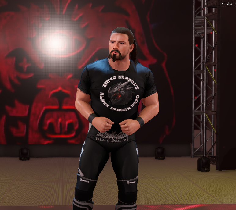 FreshCAWsNet's tweet photo. NEW CAW:
"The Black Dragon" Tatsumi Saito
Now available for download on Community Creations
Hashtags:
#CAW 
#Original 
#FreshCawsNet
Creator Name: https://t.co/t19bFHYYR2 / FreshCawsNet
#WWE2K22 https://t.co/VW3Pkyn7Mp
