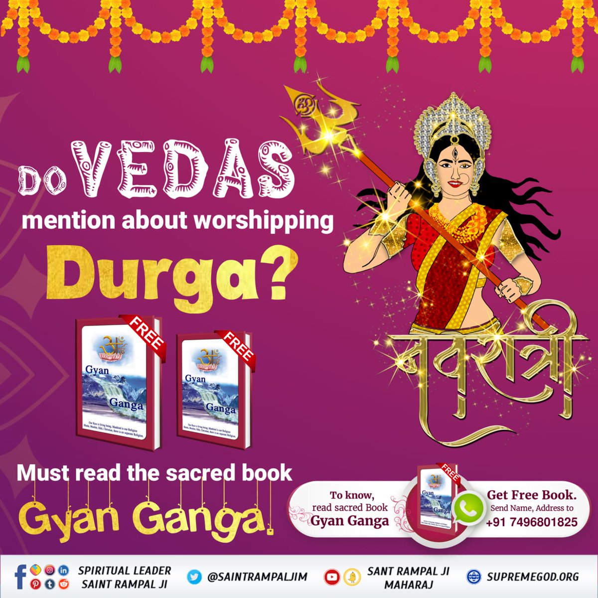 si85689560's tweet photo. #StoryOfLordShivaStoryOfLordShivaDo Vedas anywhere mention about worshipping Durga?
To know, Download our Official App
"Sant Rampal Ji Maharaj"
#Sundayv https://t.co/pghRb5xKWZ