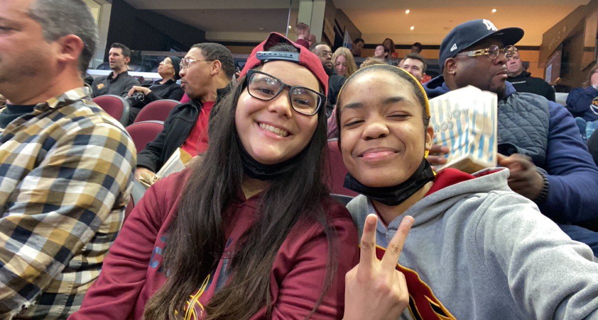 Cavs game on my birthday with my best friend 😎🏀 #LetEmKnow
