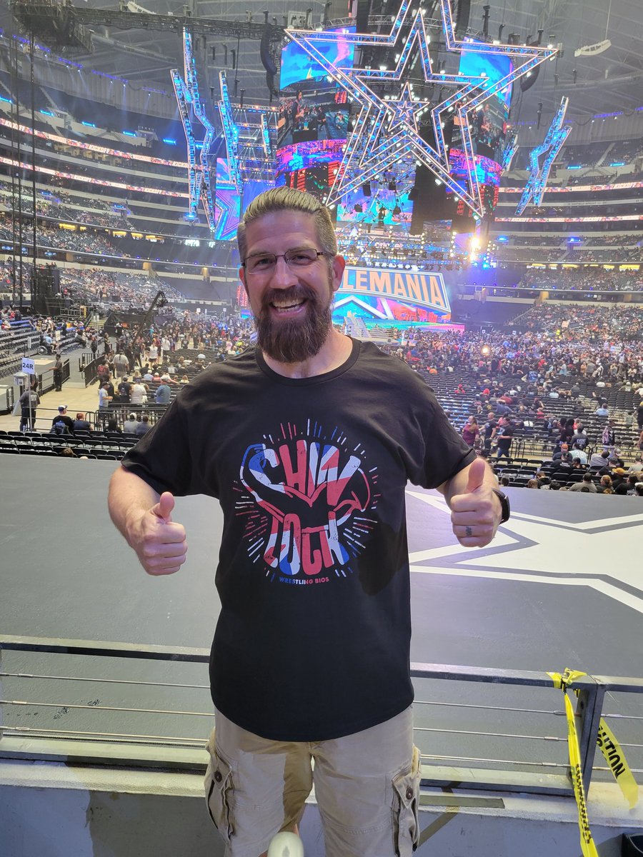 cory_adcock's tweet photo. @WrestlingBios represented at Wrestlemania tonight! https://t.co/93oT7i9j17