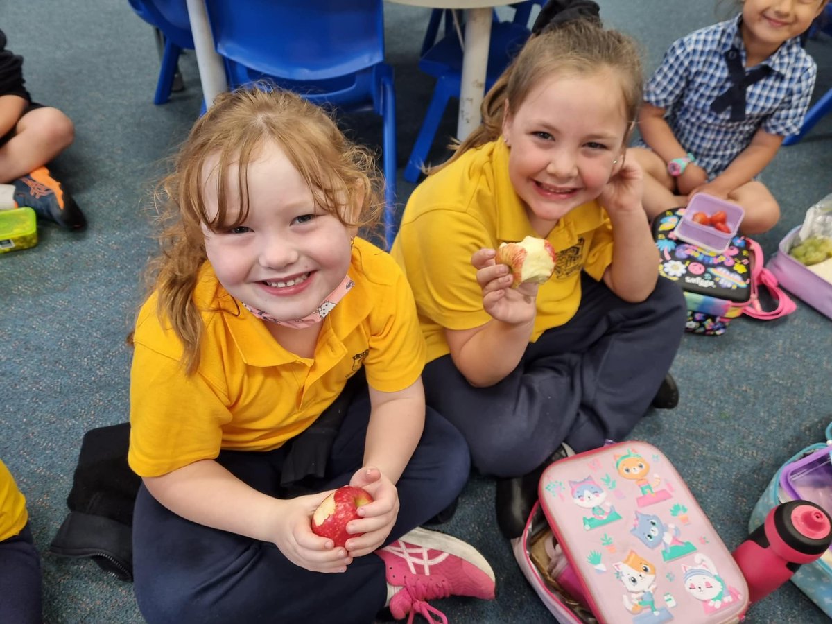 NSWEducation's tweet photo. Avo look at these happy crunchers from Cooma Public School! 🥑😋
Students across NSW participated in last week's Big Veggie Crunch for Vegetable Week.

For more information, tips and initiatives from the Healthy Kids Association, visit: https://t.co/MYjn4Eg3mS
#LoveWhereYouLearn https://t.co/dWPsGPP2RI