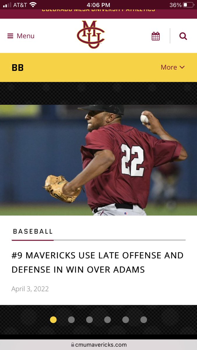 theRealLAVON's tweet photo. @CMUMavsBaseball congrats to Mavs on a great come from behind team win. Former @BeetdiggerBB Gage Edwards put in two great days of work . 1 win and 1 Save , 7 innings , 1 run , 9 strikeouts and 112 pitches. Showing some grit. https://t.co/bd8pt7wNF0