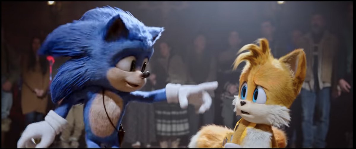 Austin Ahern 😃 on X: Movie Sonic and Movie Tails striking a pose in this  shot!!! #SonicMovie2 #Sonic #Tails  / X