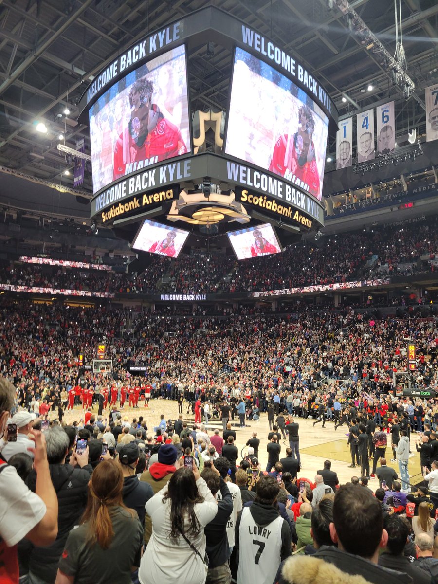 We_are_all_okay's tweet photo. I'm not crying. You're crying. #WelcomeBackKyle #Raptors #KYLELOWRYDAY https://t.co/W1YZTkffbD