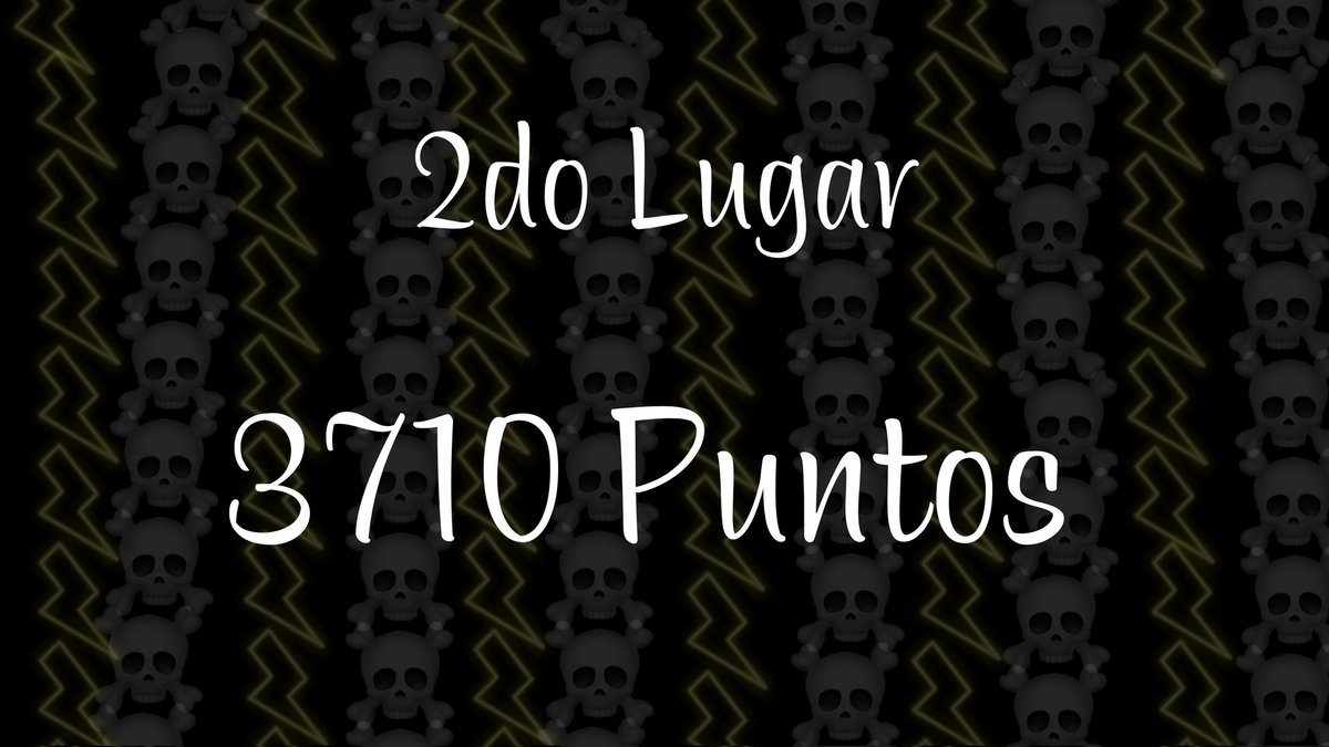 WarbotToA's tweet photo. 2do lugar, con 3710 puntos. 

¡@blackthunderswb!

🎉 Felicitaciones 🎉 https://t.co/kQY6z4A3nb