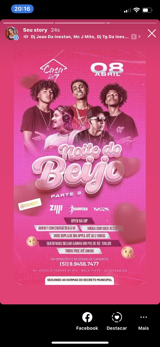 nanda_tatsch's tweet photo. É sexta em, a primeira foi um sucesso , então a segunda vai ser um estourooo💥 qualquer dúvida e se já quiser reservar teu camarote e ingresso me chama 🖐🏻✌🏻💥 https://t.co/PUSDVNG7wy