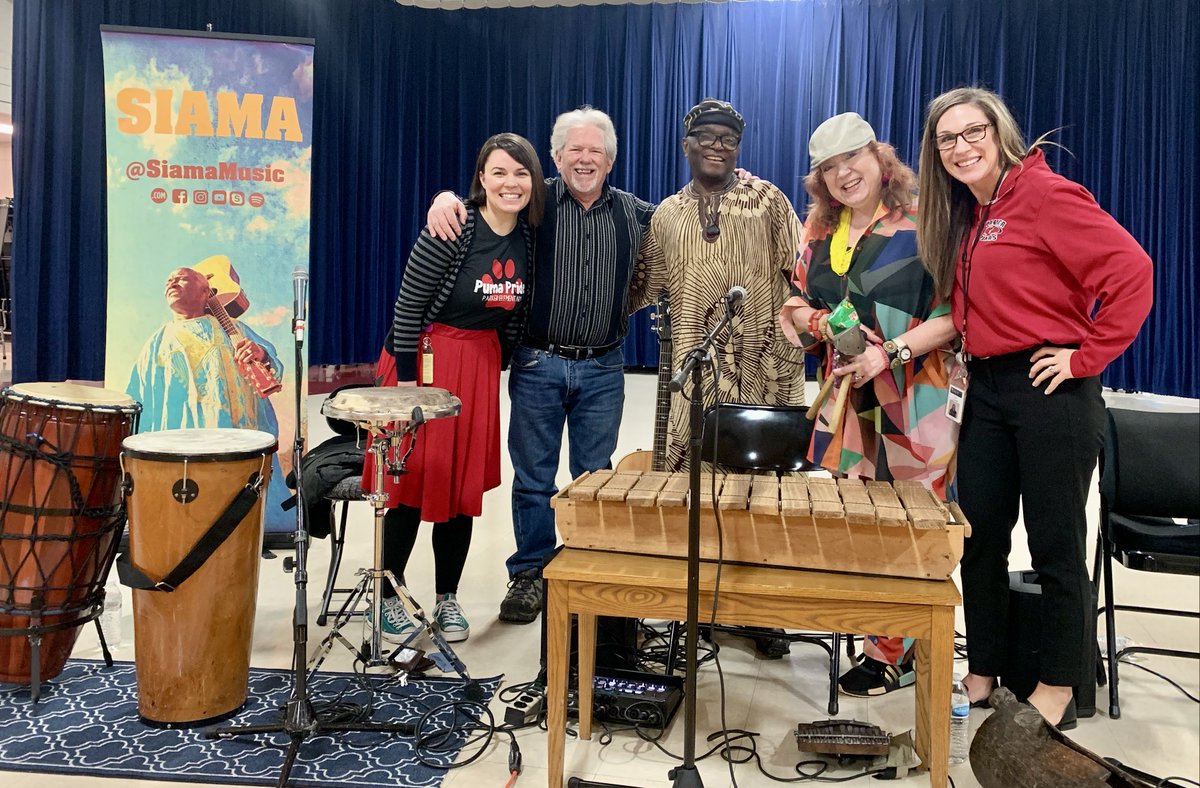 ParkerPumas's tweet photo. Parker Elementary welcomed a special musical performance last Friday by “Siama’s Congo Roots!" It was exciting to come together to listen, sing, dance, and spread joy!  #GoPumas🐾 @KateMLoveland @MrsBoydMusic @ISD728 @WCampbell728 @bittmand https://t.co/UHWIFEpFph