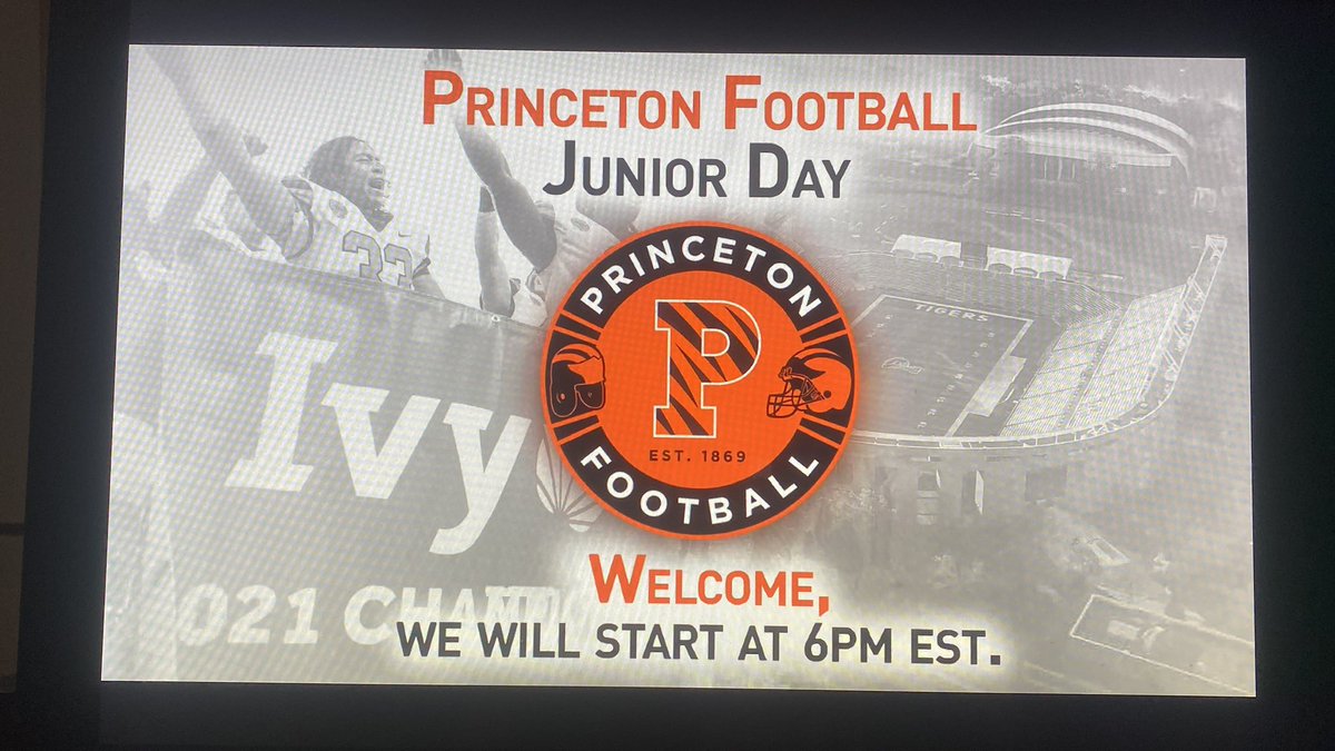 jbd4_'s tweet photo. Great experience on @PrincetonFTBL virtual junior day! Hope to be on campus soon @coachehenderson @BW__FB @Coachmakauskas @TrueNorthFootb1 https://t.co/DPl6OhG8yY