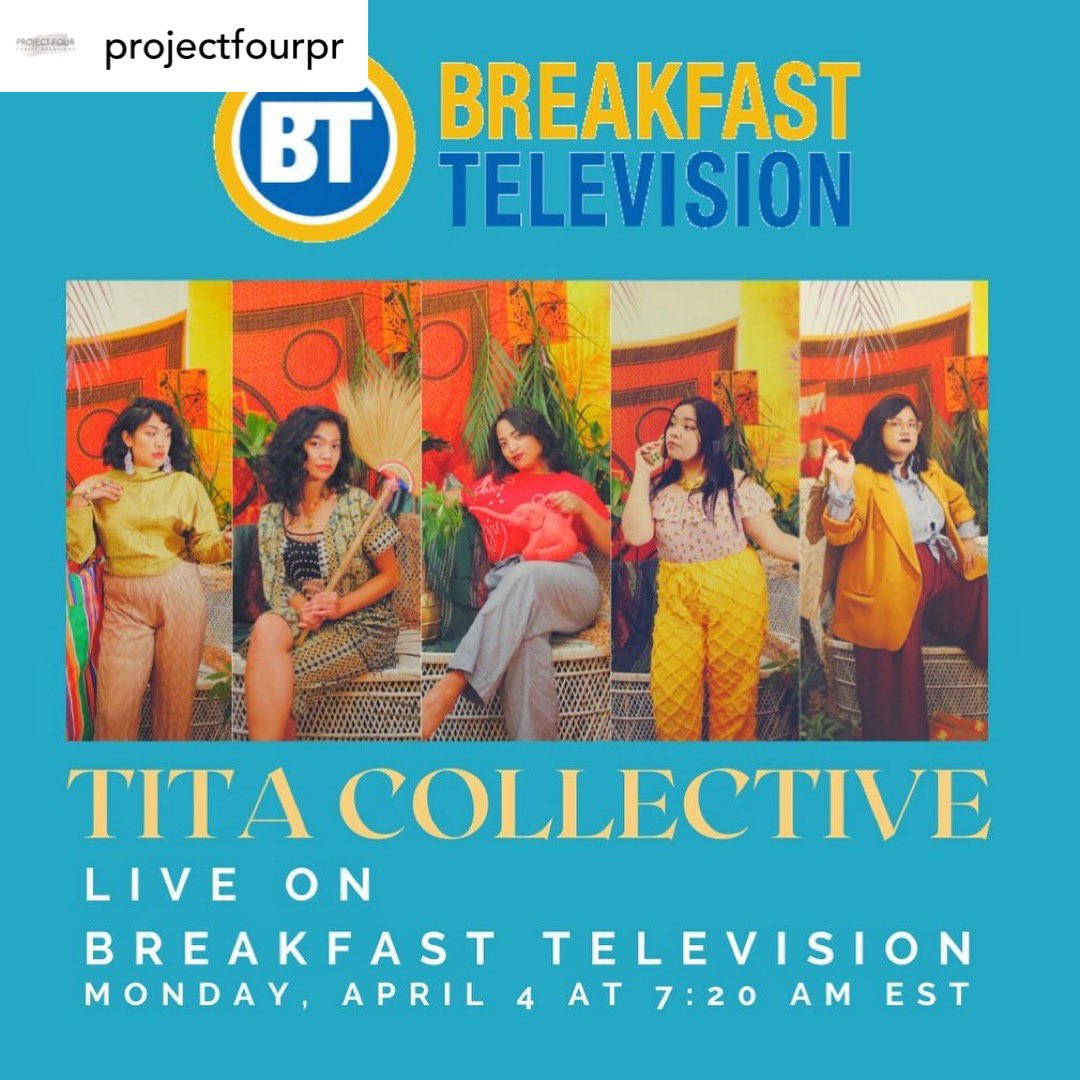 Catch us LIVE on <a href="/breakfasttv/">Breakfast Television</a> Monday April 4 at 7:20am EST! We can’t wait to be a part of your morning! 

#filipinacanadian #comedy #breakfasttelevision #TitaJokes #Kwento 🎭🎟🎥🎬🎞✨