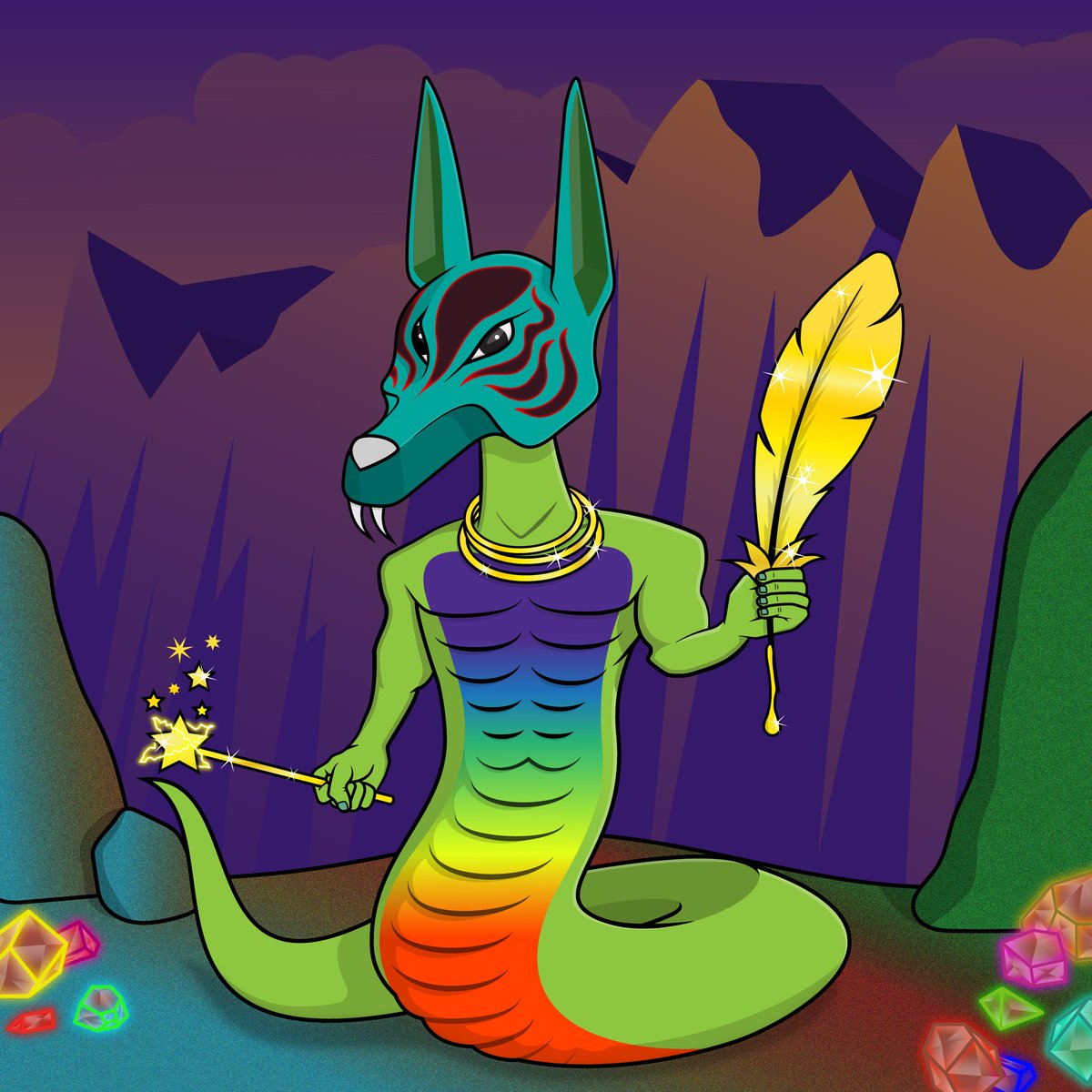 OMG I was just dropped my Lords of Myth! Thank you so much <a href="/BazookaChicks/">Bazooka Chicks🌈✨☀️</a> Over the moon! I absolutely can't wait to see the reveal! With 577 unique traits, the most extensive NFT collection on Songbird to date! This is going to be wild! 🌈🌈🌈✨✨✨🙏💖