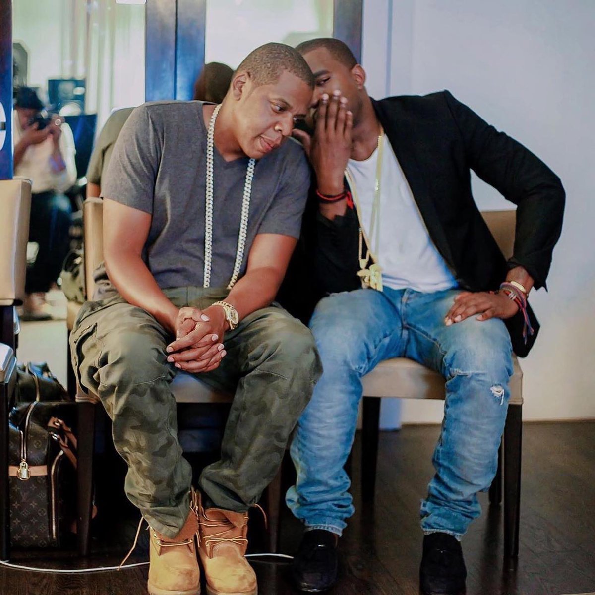 DondaTimes's tweet photo. Kanye West and Jay-Z are now tied as the rappers with the most wins in #GRAMMYs  history, with a total of 24 Grammys each 🏆 https://t.co/5vpEEuDnbu