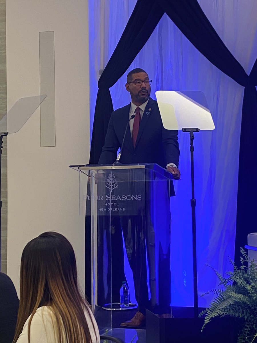 stoptraffla's tweet photo. US Attorney Ronald Gathe shares his experience prosecuting the first human trafficker to be convicted in the Middle District of Louisiana. He says the first task of traffickers is to take all forms of identification from their victims. #lagov #StopTraffickingLA https://t.co/LAqFUh5ksC